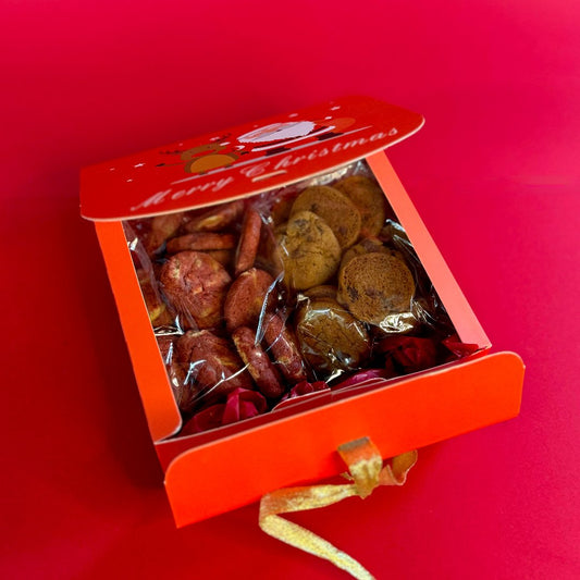Festive Mini Choc Chip & Red Velvet Cookie Box