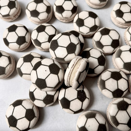 Soccer Ball Macarons
