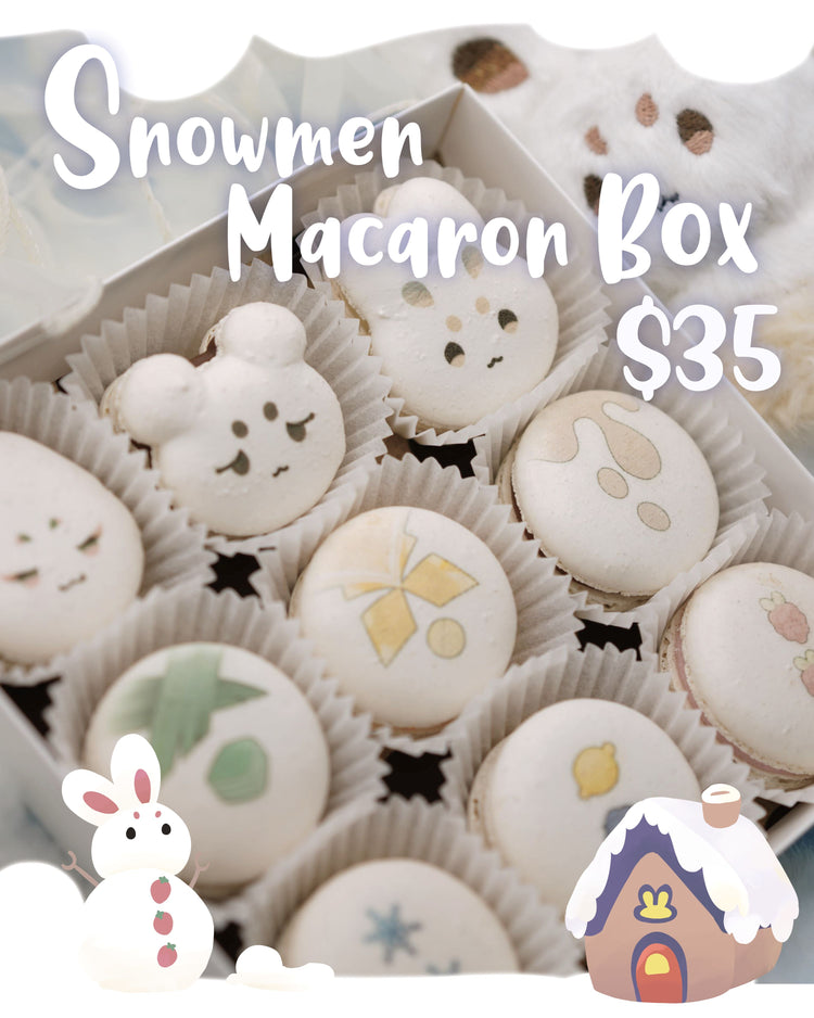 Build Your Snowmen Assorted Macaron Box