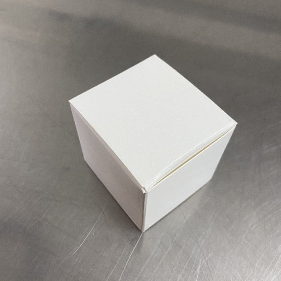 white paper macaron box, fits 2 macarons