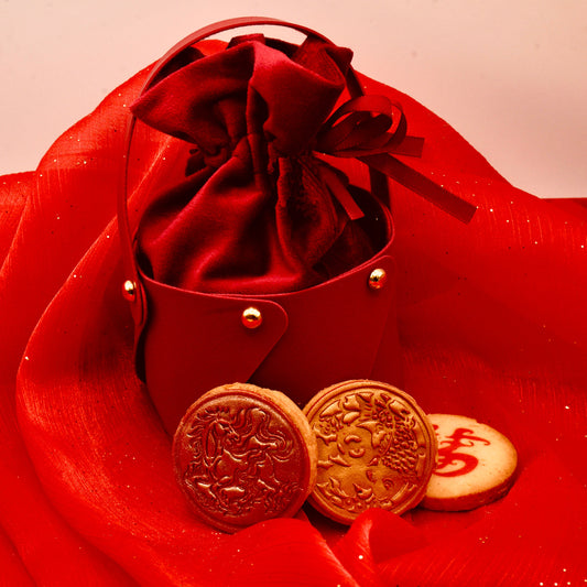 Red Fortune Bag of Lunar New Year Cookies