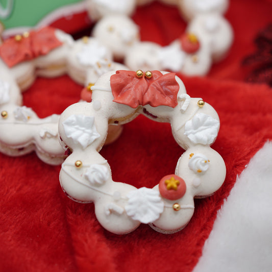 Macaron Christmas Wreath