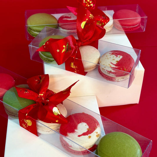 Box of 3 Christmas Coloured Macarons