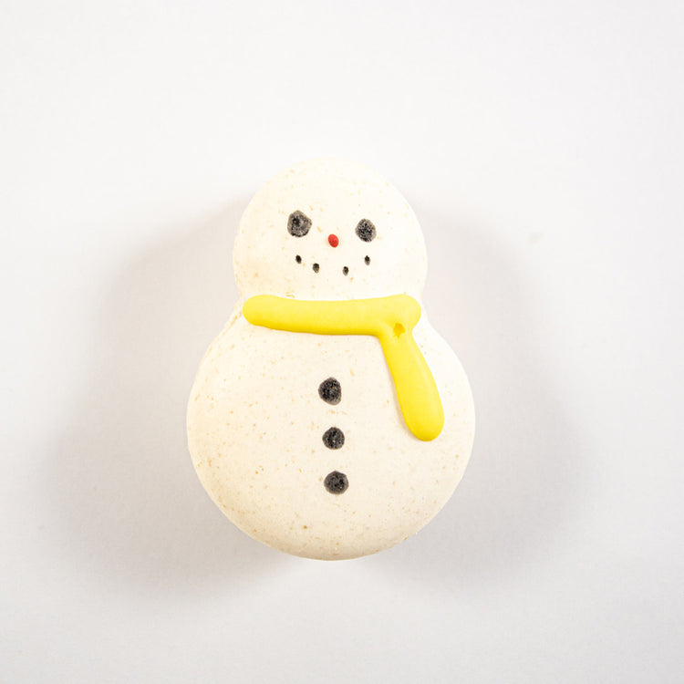 Snowmen macarons