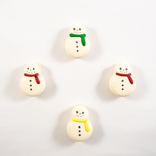 Snowmen macarons