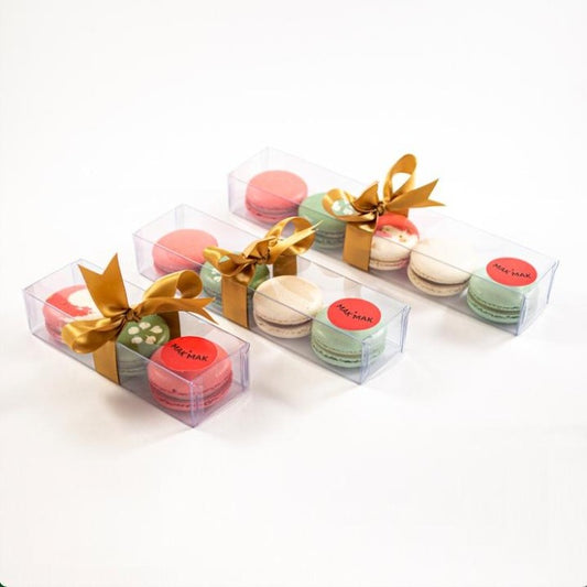 Box of 3 Christmas Coloured Macarons